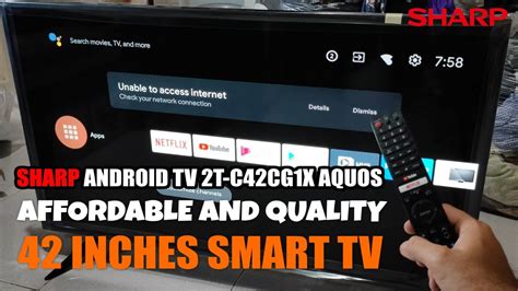 Sharp Android Tv Inches T C Cg X Aquos Unboxing And Test