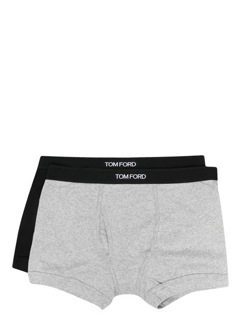 Tom Ford Logo Cotton Boxer Briefs Tom Ford