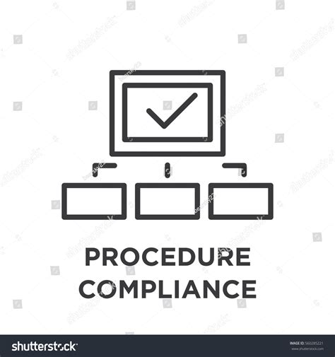 Compliance Icon Set Outline Legal Procedural Stock Vector Royalty Free