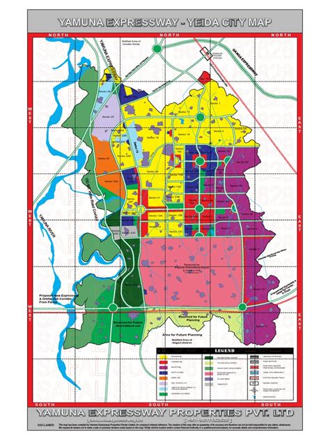 Yamuna Expressway - Yeida City Map