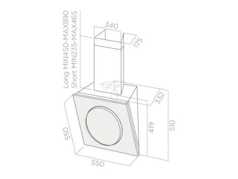 Elica MINI OM WH F 55 Gartraukis Foxshop Lt