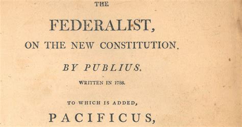 The Federalist Papers Supported The Passage Of The U S