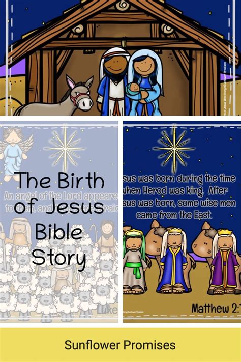 Christmas Nativity Birth Of Jesus Bible Story Bible Stories Sunday