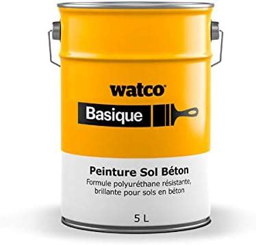 Watco Basique Peinture Sol Béton Polyuréthane Résistante et Brillante