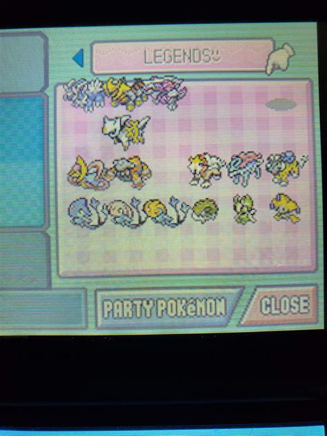 Pokemon Platinum Legendaries