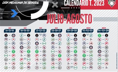 Lmb Calendario Completo De La Temporada S Ptima Entrada