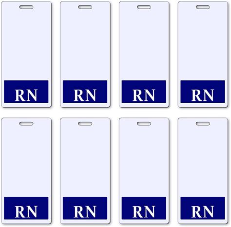 Gersoniel 10 Pieces Nurse Badge Tags Badge Holder For Id