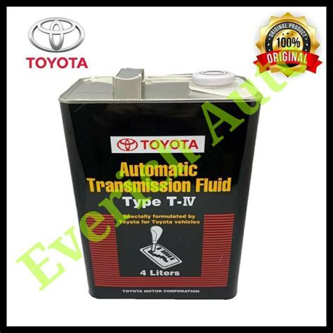 Toyota Genuine Atf Type T Iv Auto Gear Box Oil Transmission Fluid