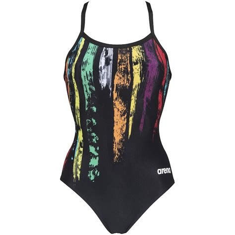 Costum De Inot Pentru Femei One Piece Arena Team Painted Stripes 44