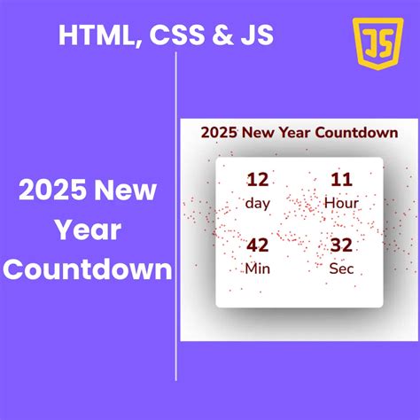 2025 New Year Countdown Using Html Css And Javascript Source Code