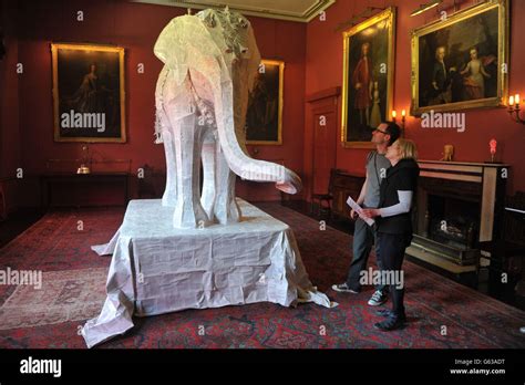 The Elephant in the Room sculpture Stock Photo - Alamy