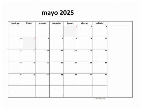 Calendario Mayo 2025 Para Imprimir Gratis Ailis Arluene