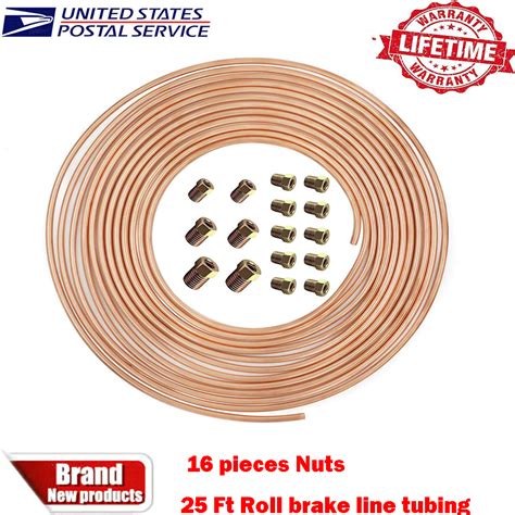 Copper Nickel Brake Line Tubing Kit Od Ft Coil Roll All Size