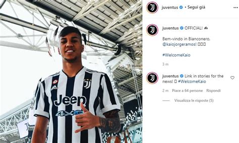 Calciomercato Juve Arriva La Decisione Su Kaio Jorge Mercato