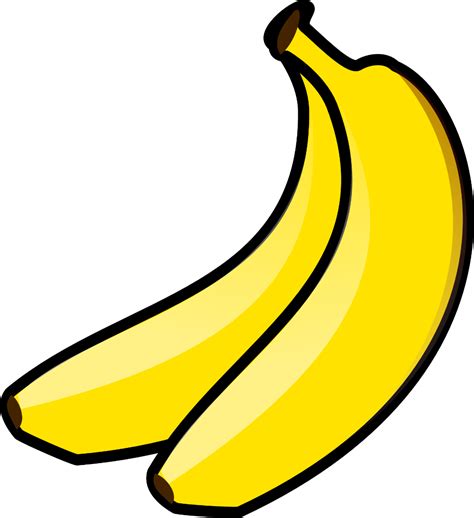 Cliparttwo Juicy Bananas Free Image Shape Posters Banana Clip Art
