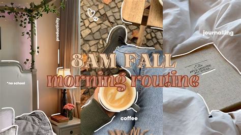 8am Fall Morning Routine 🍂 Realistic And Relaxing Youtube