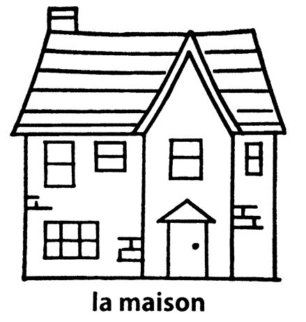 mon premier imagier la maison à colorier