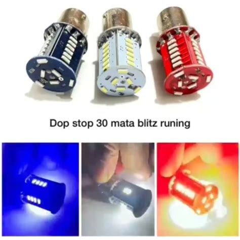 Jual Lampu Led Stop Rem Mata Strobo Bayonet Kedip Flash Dc V