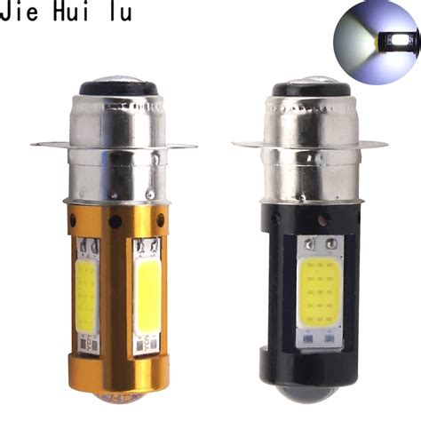 1Pcs H6M PX15D P15D LED Motorcycle Headlight LED Moto Bulb Hi Lo Beam