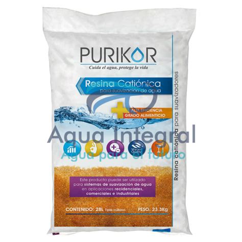 Resina Cationica Para Suavizaci N De Agua Purikor X Kg Aquaintegral