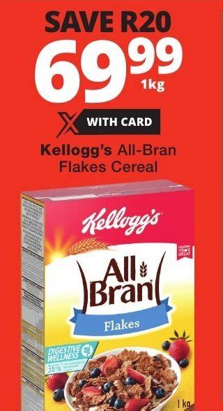 Kellogg S All Bran Flakes Cereal Offer At Checkers