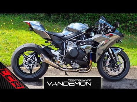 Kawasaki Ninja H2 H2r Vandemon Brushed Titanium Exhaust System 2015