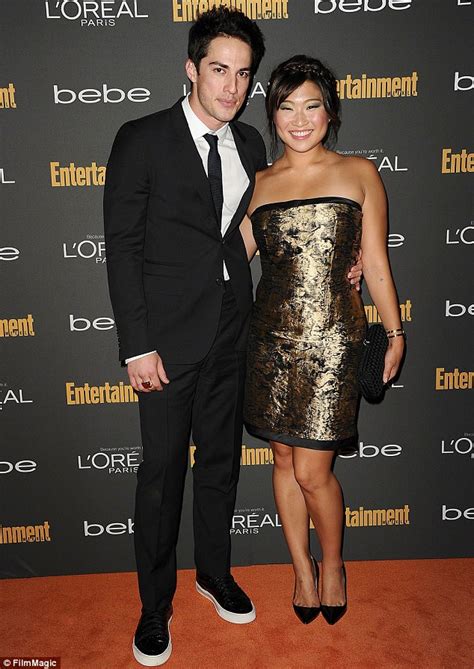 Jenna Ushkowitz And Michael Trevino Kiss