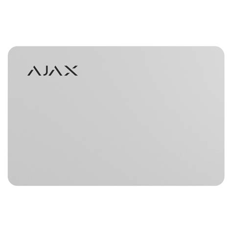 Ajax Pass Card for Keypad Plus - Pack of 10 - White (AJA-23500) — adk ...