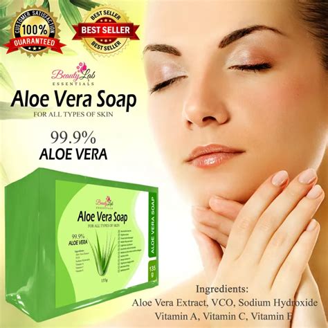 Beauty Lab Essentials Aloe Vera Soap Grams Original Moisturize