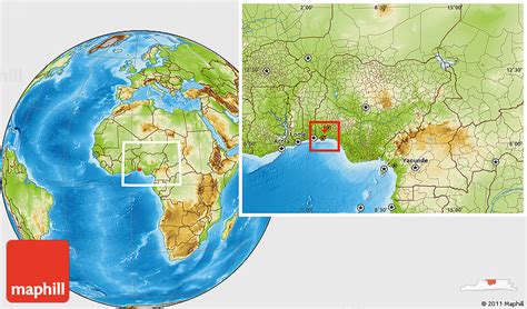 Physical Location Map of Ikorodu, within the entire country