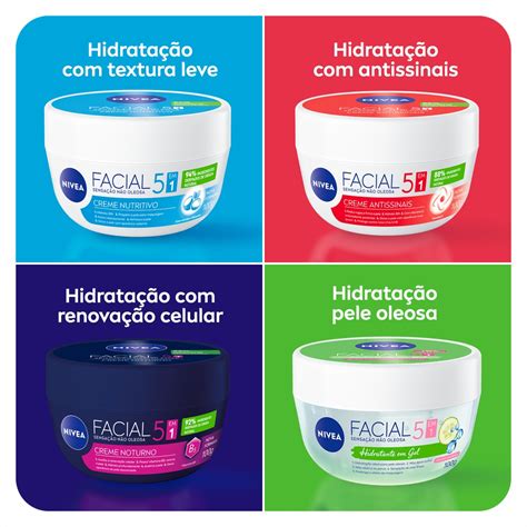 Creme Facial NIVEA 100g Antissinais Nutritivo Noturno Gel Fresh