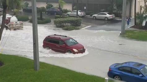 Storm Surge Floods Sarasota as Tropical Storm Eta Heads for Central Florida