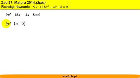 Matura Z Matematyki Zad Rozwi R Wnanie Matfiz Pl