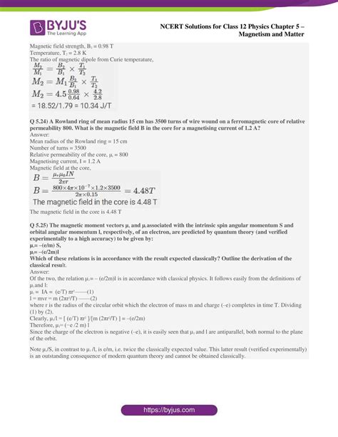 NCERT Solutions Class 12 Physics Chapter 5 Magnetism and Matter