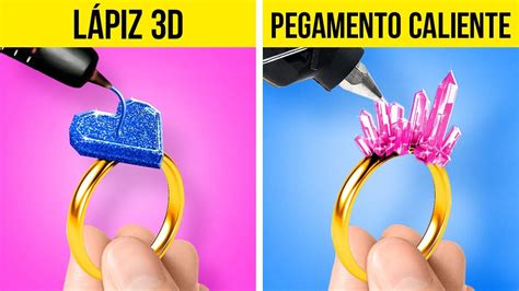 LÁPIZ 3D VS PEGAMENTO CALIENTE Manualidades de resina epoxi y DIYs y