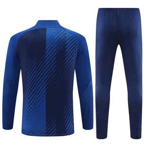 Sudadera Entrenamiento Barcelona Ni O Kit Azul Real Futboloo