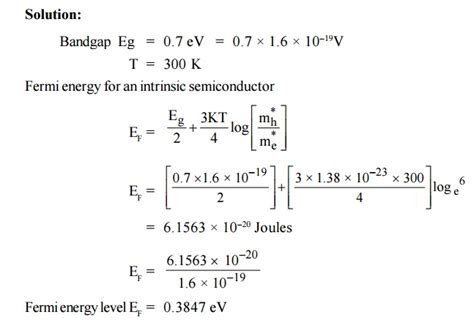 Solved Problems Semiconducting Materials