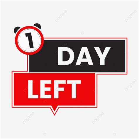 Day Left Countdown Banner Vector Transparent Day Left Day Left