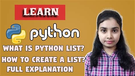 Learn Python How To Create A Python List Complete Process Youtube