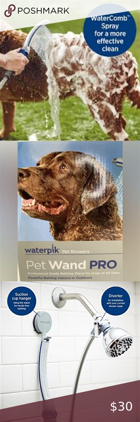Waterpik Ppr 252 Pet Wand Pro Dog Pet Shower Attachment For Indoor And