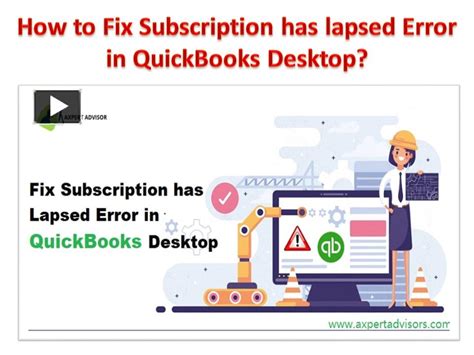 Ppt How To Fix Subscription Has Lapsed Error In Quickbooks Desktop Powerpoint Presentation