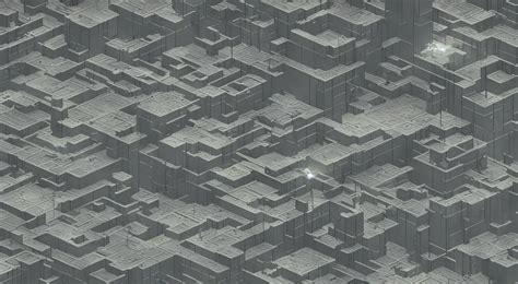 Map Of The Level From Control Video Game Brutalism Stable Diffusion