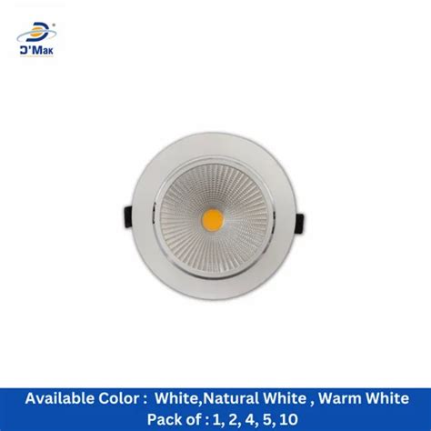 Watt Round Led Cob Light For Pop Recessed Lighting At Rs