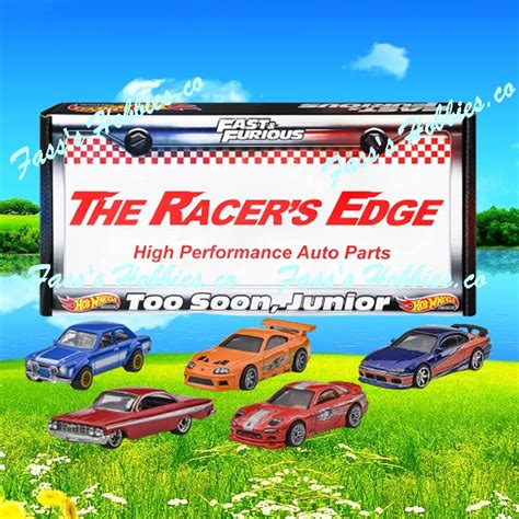 HOT WHEELS FAST AND FURIOUS PREMIUM BOX SET WITH IMPALA FORD ESCORT TOYOTA SUPRA MAZDA RX