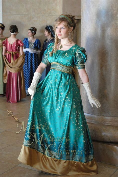 Evening Formal Regency Jane Austen Ariel Ball Gown Dress In Aqua