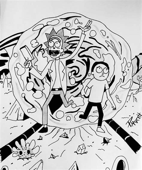 Rick And Morty S1 Poster Art In 2024 Rick And Morty Drawing Poster