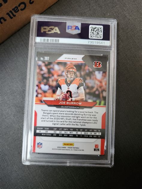 Prizm Joe Burrow Orange Disco Rc Psa Ebay