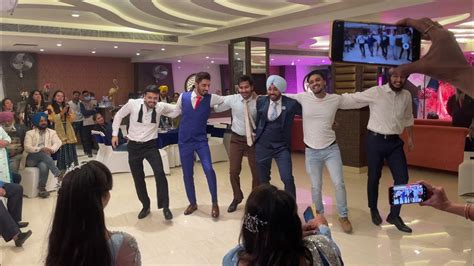 Wedding Bhangra Performance By Groom And His Friends Ii Rajwinder