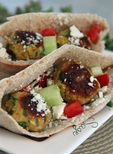 Jo And Sue Greek Veggie Meat Ball Pita