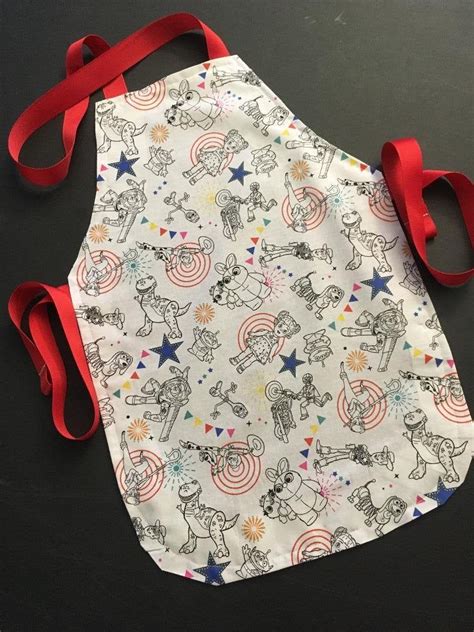 Disney Toy Story 4 Characters Kids Apron Etsy Kids Apron Apron